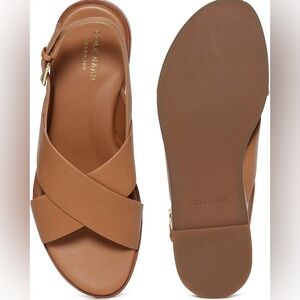 Cole Haan Fernanda Grand Sandal in Tan Pecan Brown Sz US9 EU40